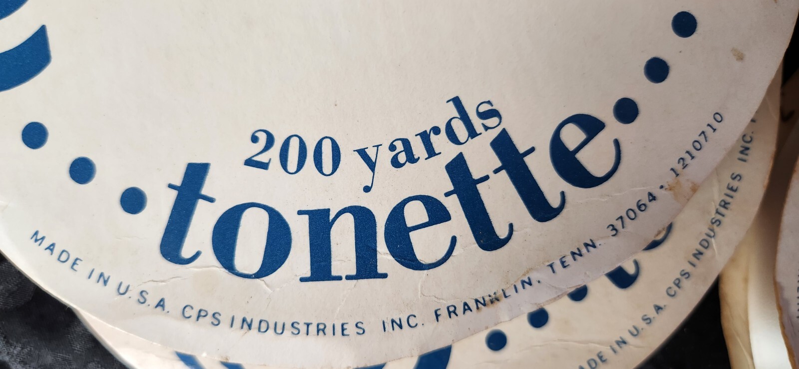 VTG Lot of 13 Shiny Ribbon Spools OVER 2000 YDS!  7/8" & 5/8" CPS Brand Tonette 