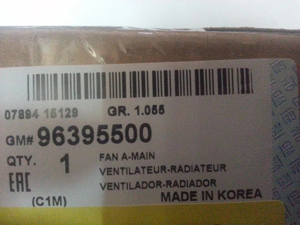 GENUINE MAIN FAN ASSY FOR GM DAEWOO ALL NEW MATIZ 04~09 #96395500 Express - Image 3 of 4