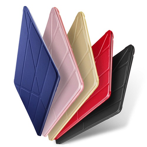 Origami Leder&Silikon Tasche smart Cover Für iPad 6/7/8/9. Air Pro 10,5 11 mini - Bild 5 von 20