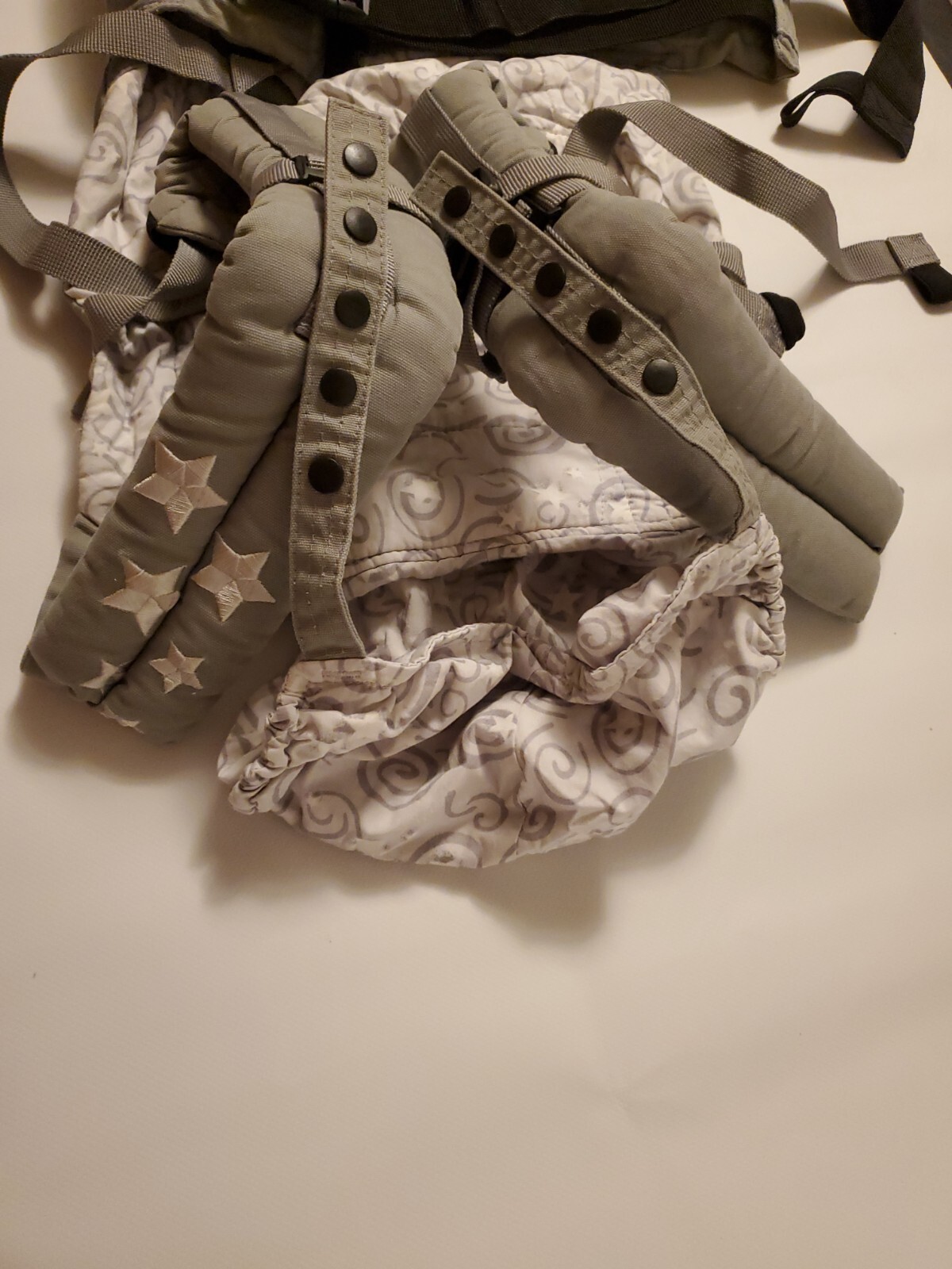 Ergo Baby Carrier Original Galaxy Grey with Embroidered Stars 100% Cotton 