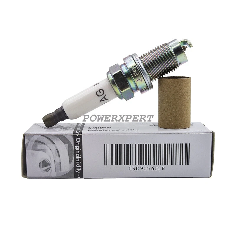 4 pcs OEM Spark Plug 06K905601B For VW Jetta Golf Passat AUDI A4 A6 Q5 1.8 2.0 - Image 2 of 2