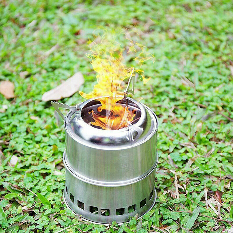 Outdoor Wood Stove Backpacking Portable Survival Wood Burning Camping Stove  | eBay