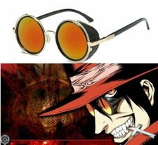 HELLSING Alucard Vampire Hunter Tailored Orange Sunglasses Glasses Prop