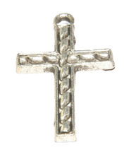 Christian Cross Crucifix 17 Charm Tibetan Silver J1106