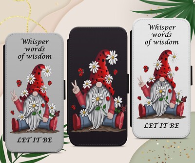 GNOME GONK DAISY FRÜHLING GESCHENK FLIP WALLET HANDYHÜLLE FÜR IPHONE SAMSUNG PIXEL