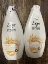 2 Dove Indulging Ritual Oat Milk & Maple Syrup Shower Gel 500ml HTF