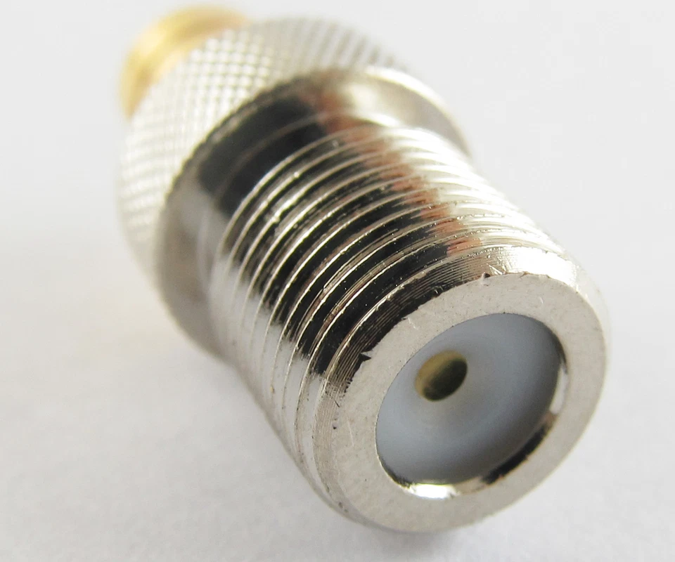 4pcs Brass SMB Female Jack to F-Type F Female Jack Straight RF Adapter Connector - Image 3 of 4