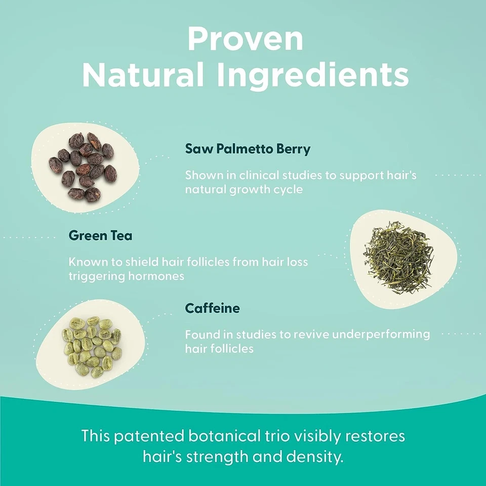 Champú y acondicionador para pérdida de cabello Shapiro MD, bloqueadores DHT totalmente naturales Foto 3 de 4