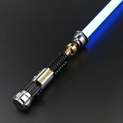Hot Star Wars EP3 Obi-Wan Force Lightsaber Metal Handle with Movie Sound Effects