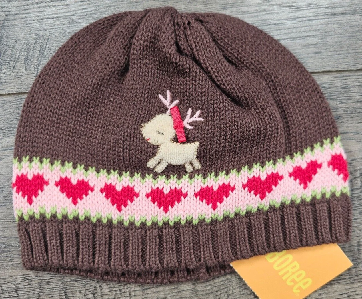 Baby Girl New Gymboree 3-6 Month Colorful Village Knit Hat