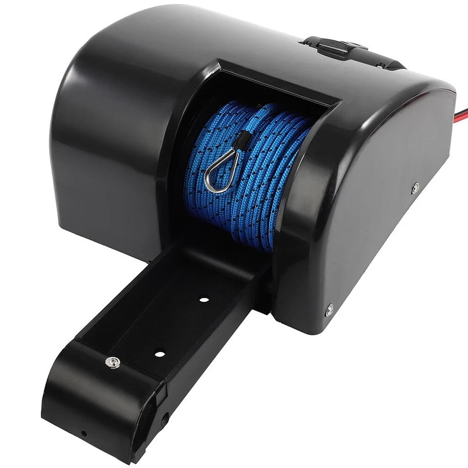 Boat Marine Electric Anchor Winch Boat Winch with Anchor Roller & Remote Control - Image 3 of 4