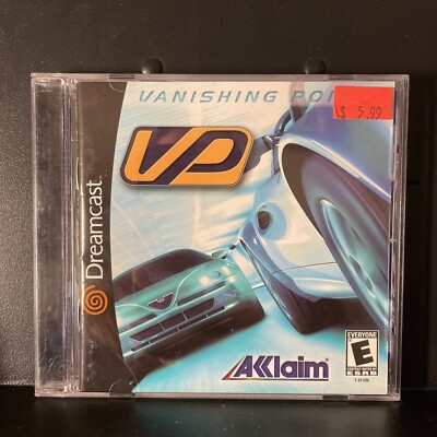 Jeu Vanishing Point SEGA Dreamcast - Version PROMO PRESS Pal - Boîte White Label - Comme Neuf