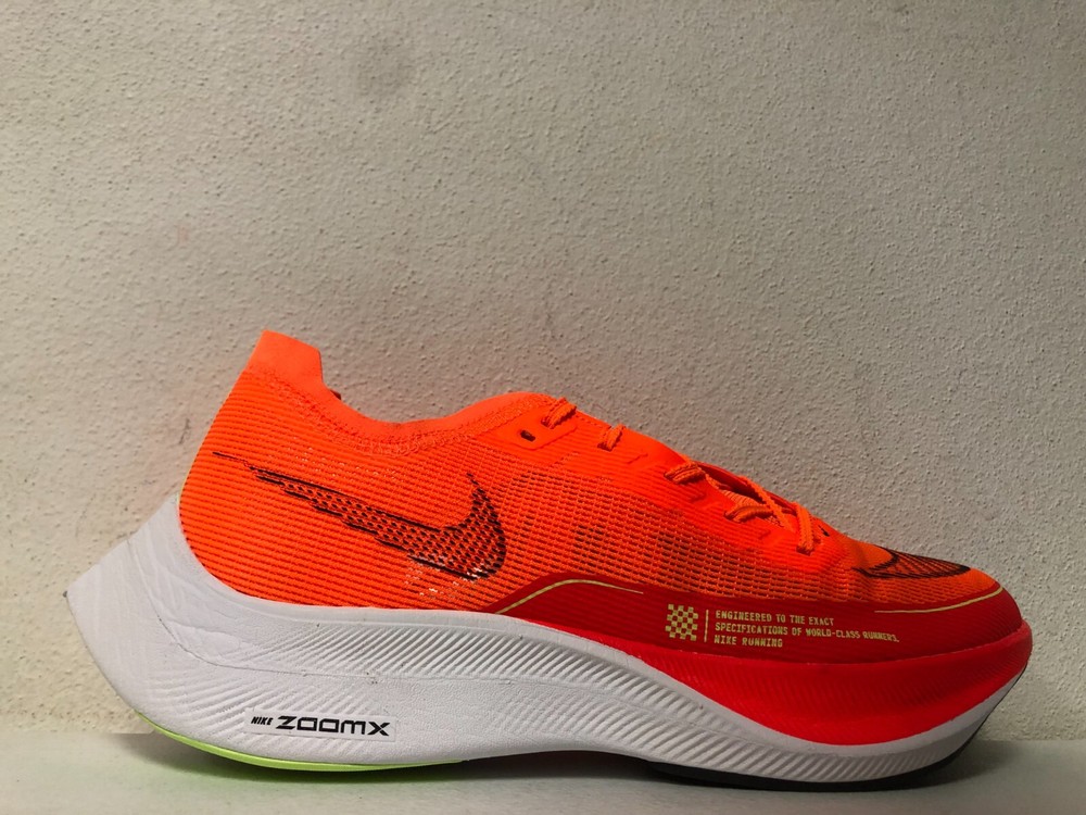 Nike ZoomX Vaporfly Next% 2 Running Shoes Total Orange Black CU4111-800 Size 12