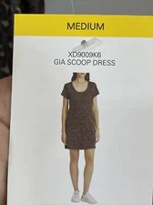 Social Standard Women's Short Sleeve Gia Scoop T-Shirt Dress Medium New