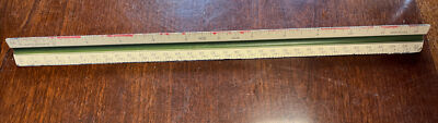 Vintage K&E Architect's Triangular  # 1621 W Drafting Ruler / Scale