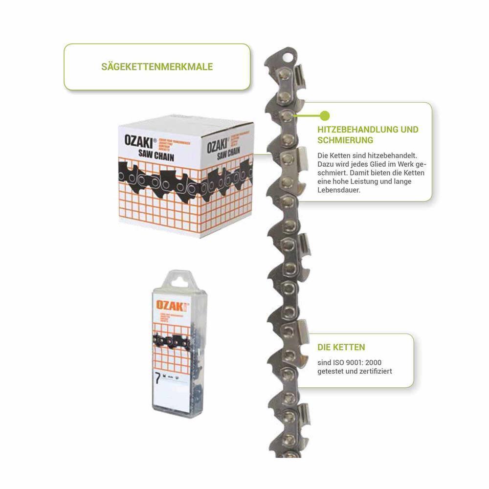 Guide Chaîne 40cm 3/8P Set Guide Et Chaînes - 40cm 3/8P 1,3mm Avec 4 Chaînes Semi-carrée Stihl 025 MS250