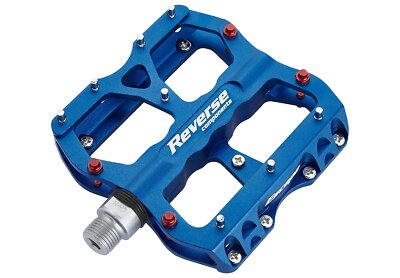 Reverse Escape Alu Flat Plattform Fahrrad MTB Ebike FR DH Dirt Pedal Blau