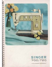 Libro de instrucciones manual de usuario de máquina de coser Singer 700 720 COPIA A COLOR