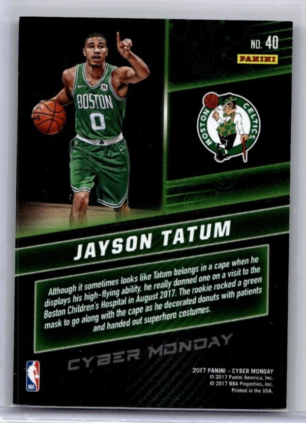 2017 Panini Cyber Monday Basketball Jayson Tatum CELTICS 40 RC Rookie