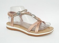 WOMENS FLAT DIAMANTE SANDAL LADIES SLING BACK FLIP FLOP SUMMER SHOE SIZE
