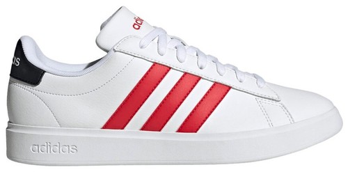 Adidas Grand Court 2.0 White Dark Blue Preloved Scarlet Mens 