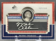 2003 SP LEGENDARY CUTS MLB #L-MA Mel Allen Yankees Historical Impressions /350