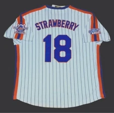 Darryl Strawberry New York Mets Jersey 1986 WS Pullover Throwback Stitched NEW! 