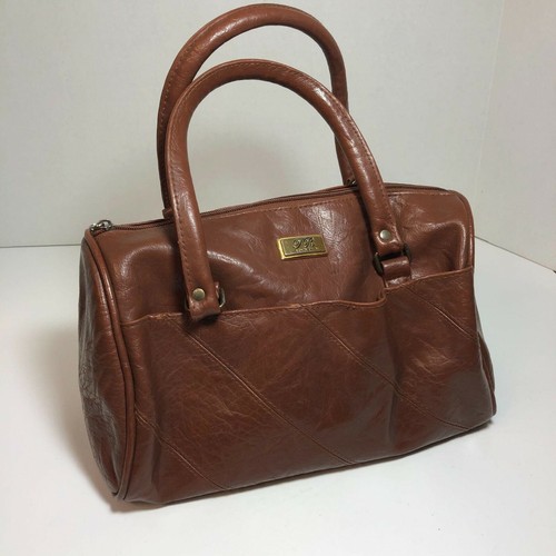 TR Bentley vintage faux leather satchel 