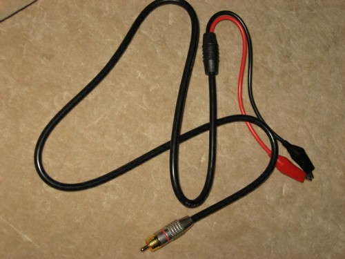 RCA Male to Alligator Clip Cable, new - Picture 3 of 7