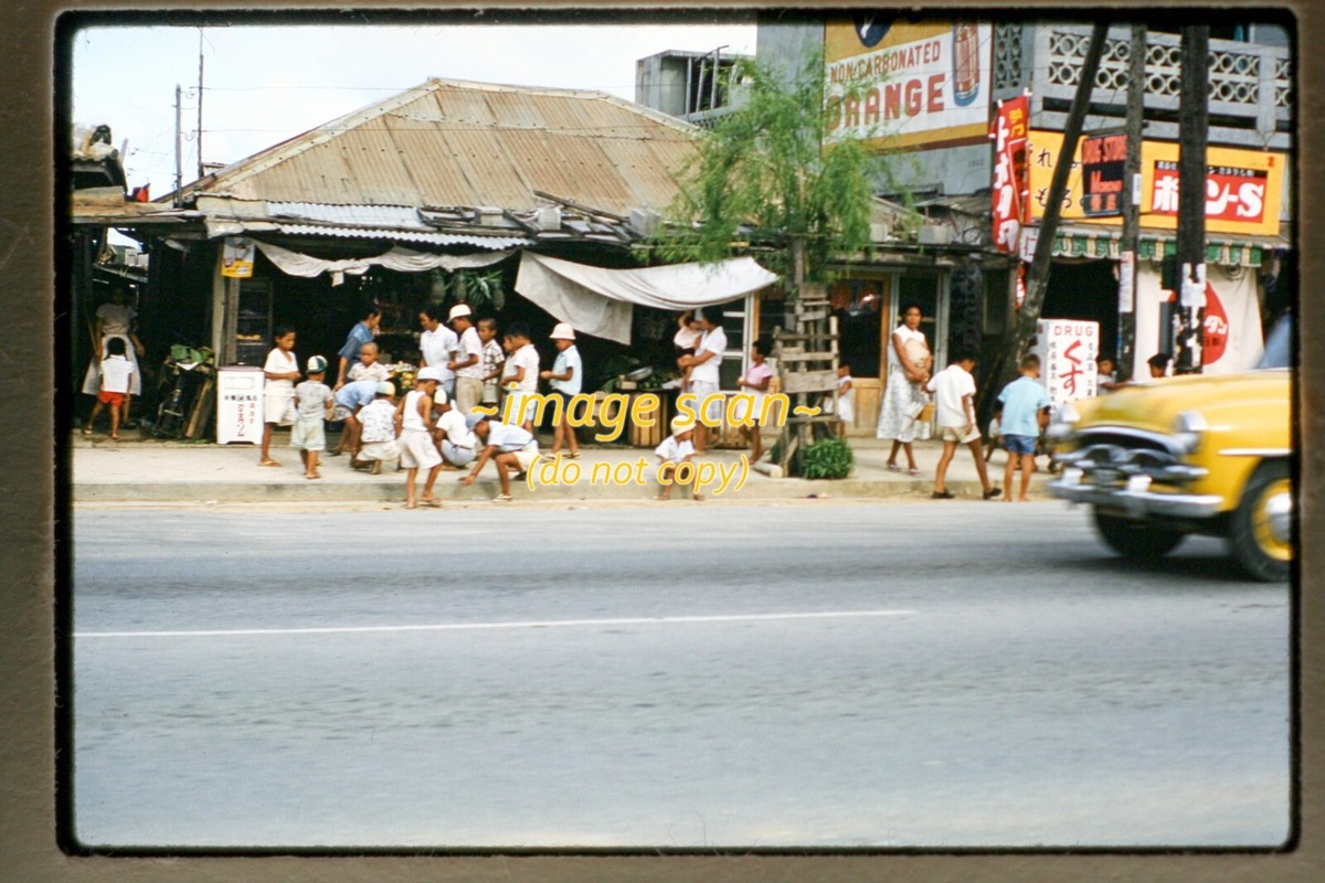 Okinawa, Japan, Street Scene in 1960, Kodachrome Slide R2a | eBay