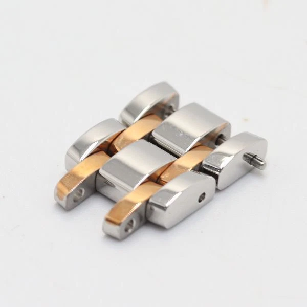 Cinturino orologio donna FENDI originale 2 link 2100L parti bracciale argento oro 12mm