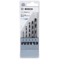 Bosch Hss-Spiralbohrer-Set Pointteq 5 Tlg. Mit Sechskantschaft 2,0 - 6,0 Mm