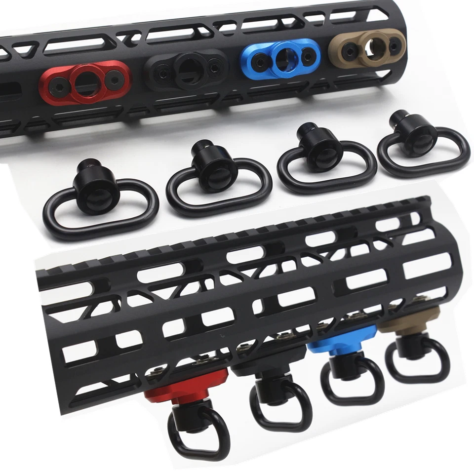 Sling Mount Sling Swivel Gun Sling Attachment for Mlok Rail Rifle Sling Adapter - Image 2 of 4