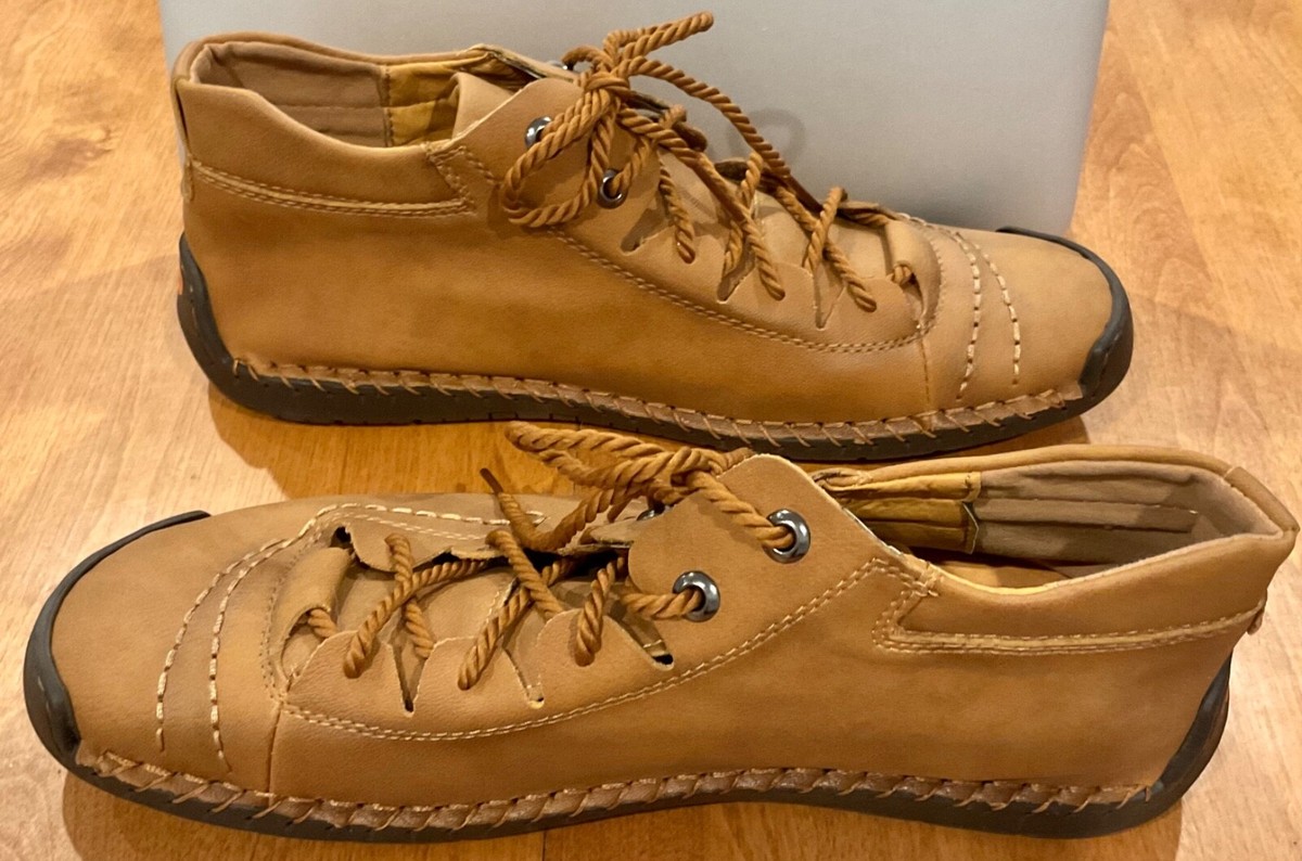 NWOT Brown Leather Men\'s Shoes NWOT Caterpillar Mens Size 10 / 9 Brown Leather Casual Boat  main image 2