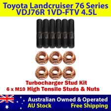 High Tensile Turbo Charger Stud Kit For Toyota LC 76 Series VDJ76R 1VD-FTV 4.5L
