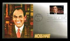 MOSS HART BROADWAY DIRECTOR & PLAYWRIGHT 2004 #3882  FLEETWOOD CACHET FDC UNADDR