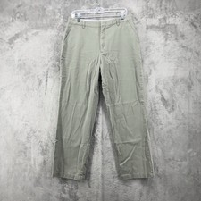 Tommy Hilfiger Pants Womens 12 Green Chino Pockets Straight Leg Preppy