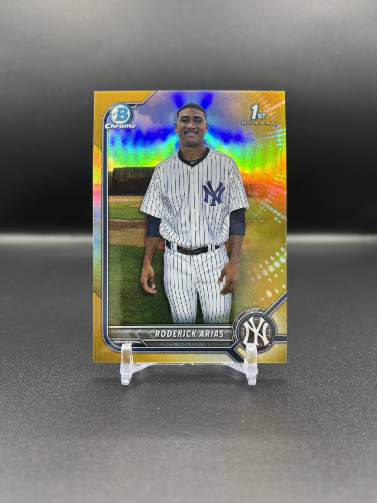 2022 Bowman Chrome Prospects Roderick Arias #BCP-153 Gold Refractor /50