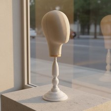 Canvas Mannequin Kopf Leicht Kopfmodell mit Stoffbezug Stabil f&uuml;r Salon,