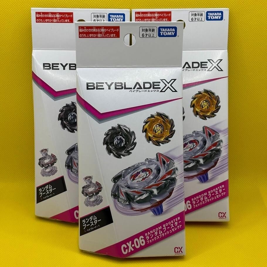 Beyblade X CX-06 Random Booster Fox Blush Select Random 3 color 3