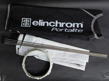 Elinchrom Portalite Square Softbox Kit w/ Speedring Rods Diffuser (26 x 26")