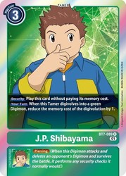 J.P. Shibayama BT7-089 Next Adventure Rare Foil Digimon TCG