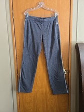 Vintage Y2K Nike Sweatpants Gray With White Stripe Silver Tag Size Medium