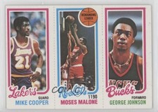 1980-81 Topps Michael Cooper Moses Malone George Johnson #148-103-137 HOF 1k90