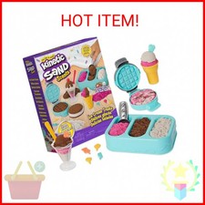 Kinetic Sand Scents, Ice Cream Treats Playset with 3 Colors Scented Play Sand 