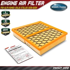 Engine Air Filter for Alfa Romeo Giulia Stelvio 2018 2019-2024 2.9L 68301540AA