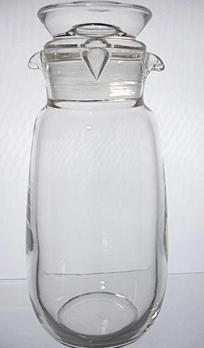 1950's Steuben Martini Cocktail Shaker Carafe Vintage Glass Barware