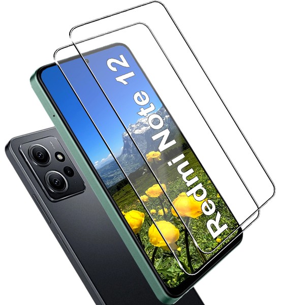 FüR Redmi Note 12 Echt Glas Display Schutz Panzerfolie Folie 9H Schutzglas - 2X-image