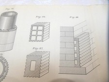 1891 ORIG ENGINEERING FIRE PROOF CONSTRUCTION X 3 DIAGRAMS 94 ILLUSTRATIONS VGC