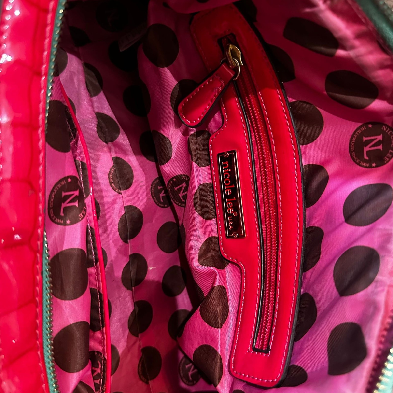 Nicole Lee USA BELLA Graphic Print Fashion Pop Art Boston Bag thumbnail 4